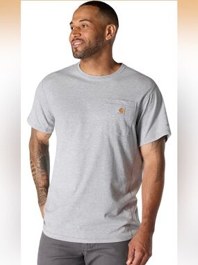 1 Carhartt Men's Force Relaxed Fit Midweight Short-Sleeve Pocket T-Shirt 2XL XXL